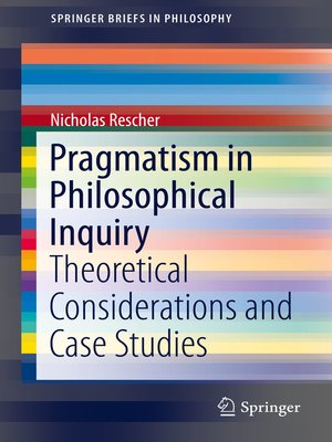 cover image of Pragmatism in Philosophical Inquiry